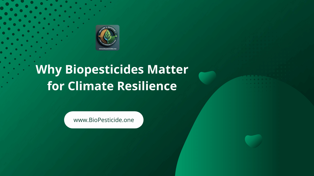 Why Biopesticides Matter for Climate Resilience in Agriculture - Read news